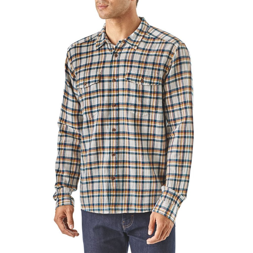 Patagonia Organic Cotton Plaid Steersman Shirt L